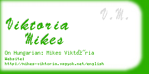 viktoria mikes business card